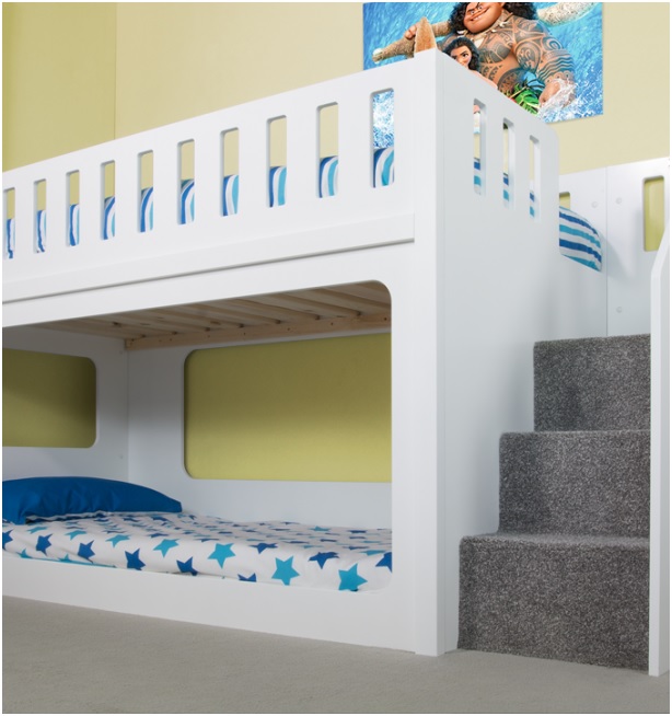 Use bunk beds for kids