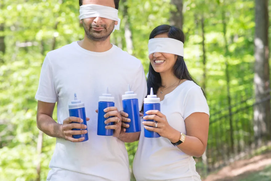 Paint Fight Gender Reveal idea