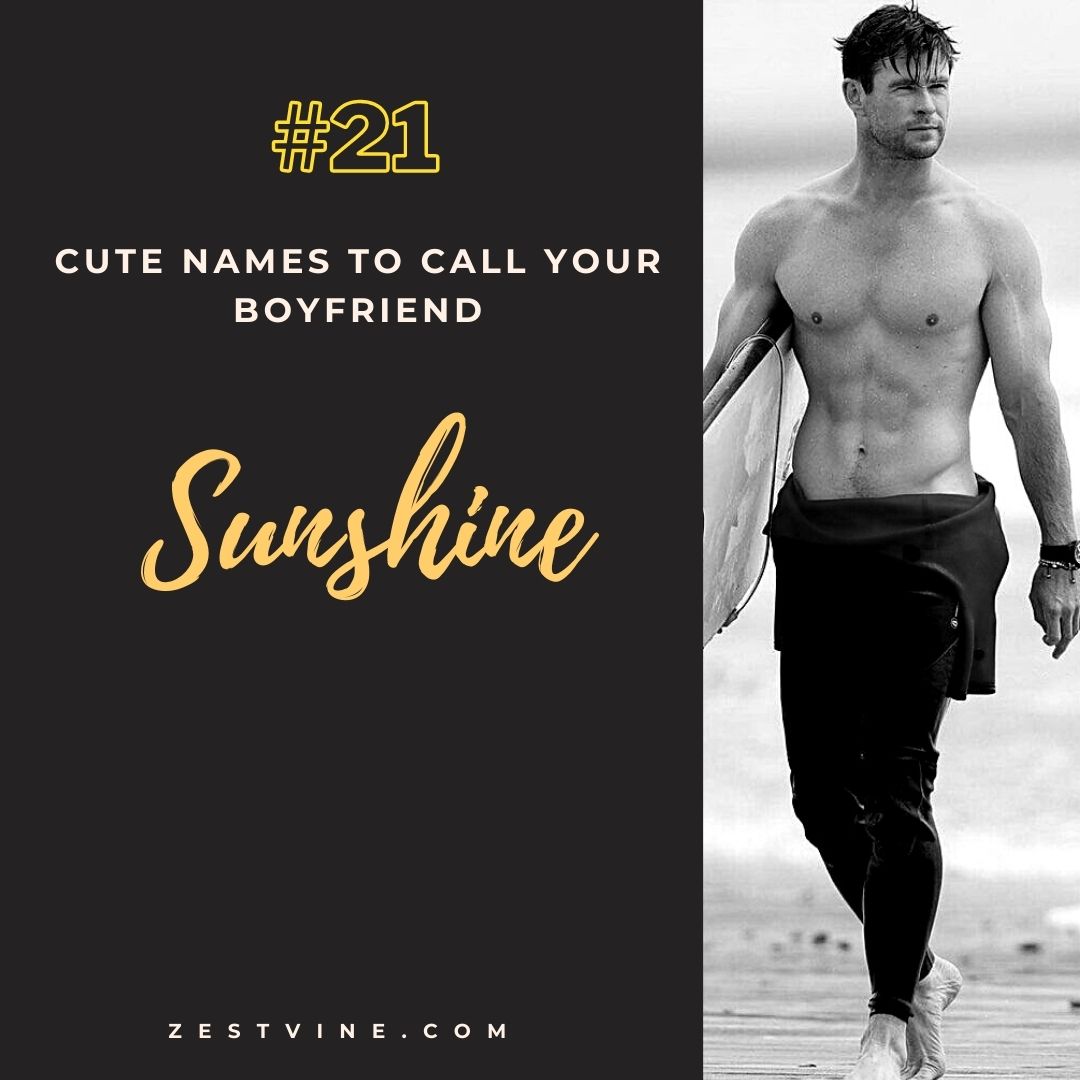 Cute Names To Call Your Boyfriend