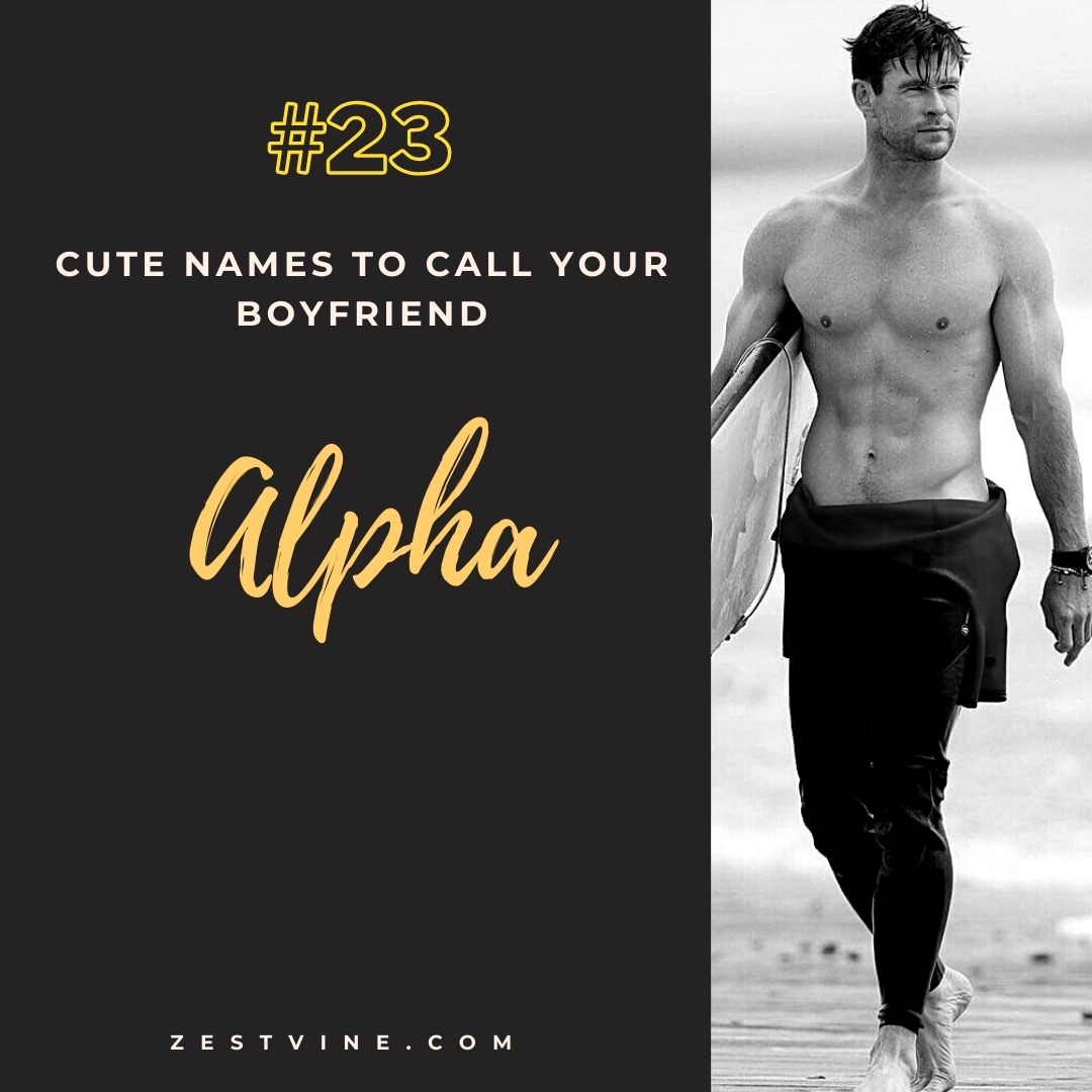 Cute Names To Call Your Boyfriend
