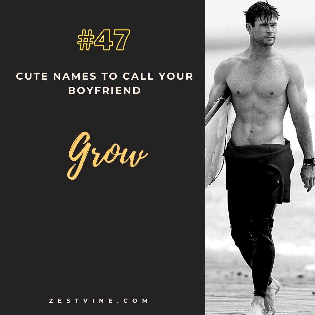 Cute Names To Call Your Boyfriend