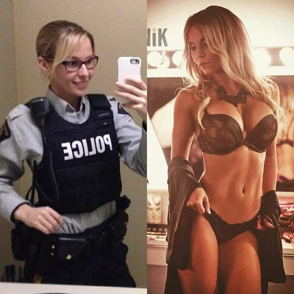 hottest women in and out of uniform