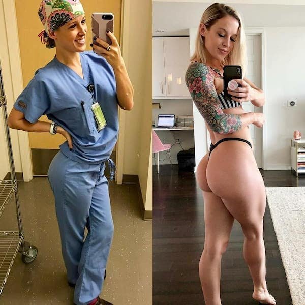 hottest women in and out of uniform