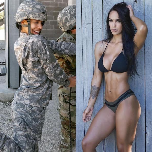hottest women in and out of uniform