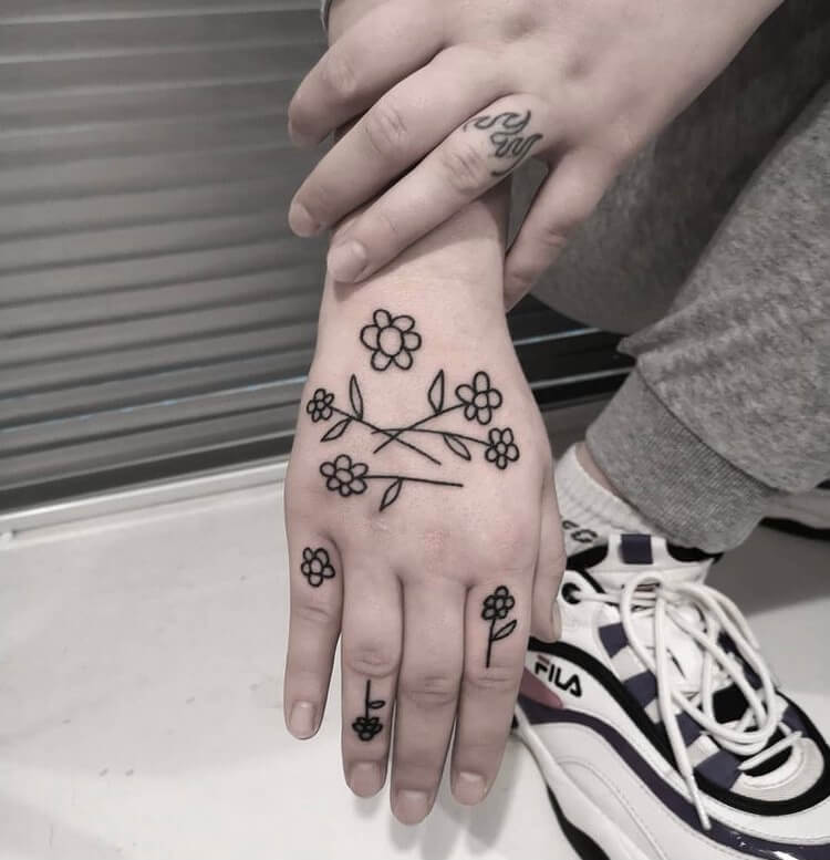 Finger Tattoo for women