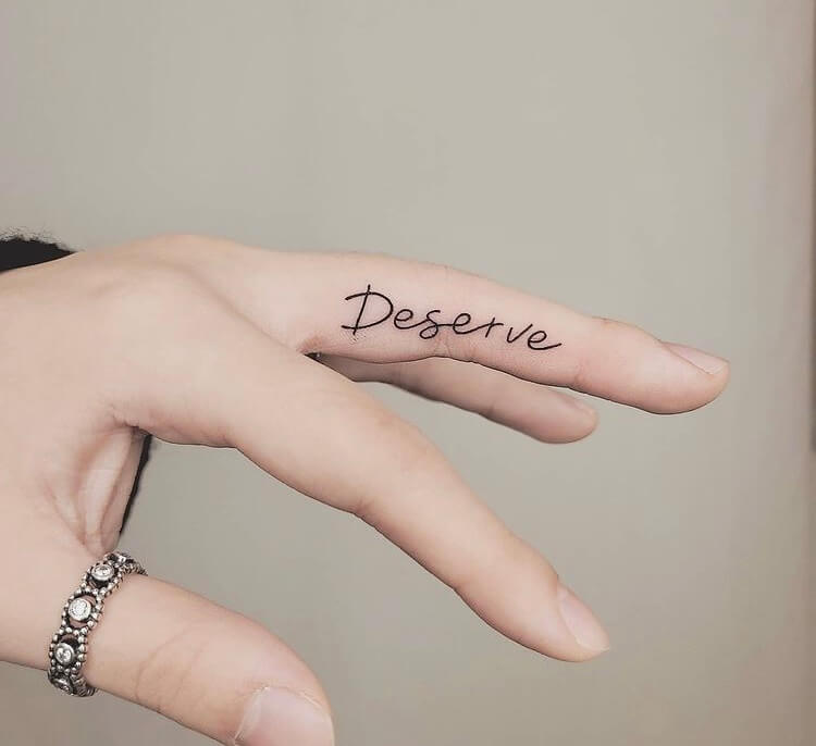 Finger Tattoo for women