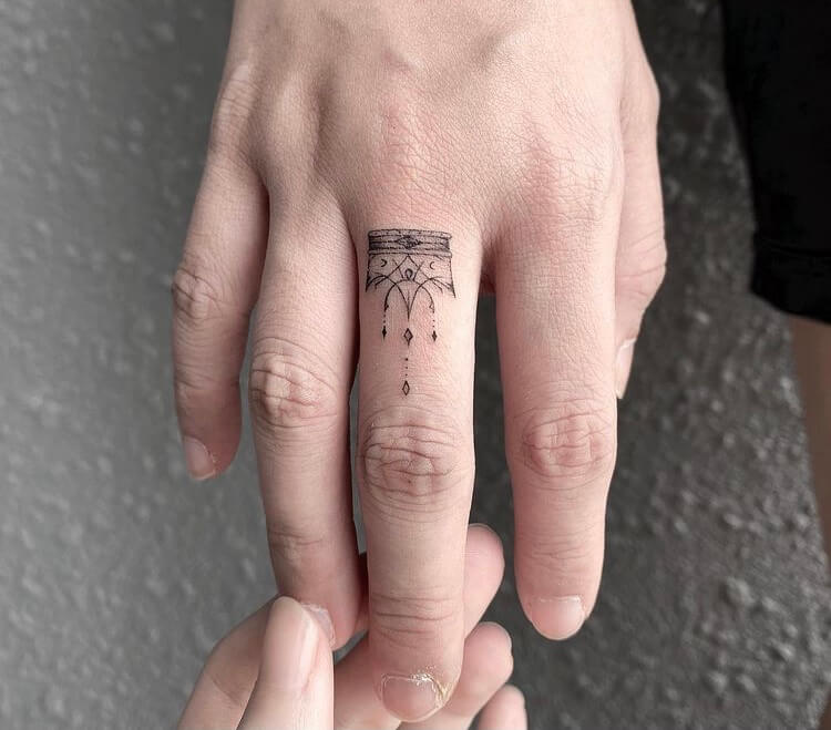 Finger Tattoo for women
