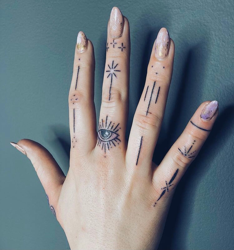 Finger Tattoo for women