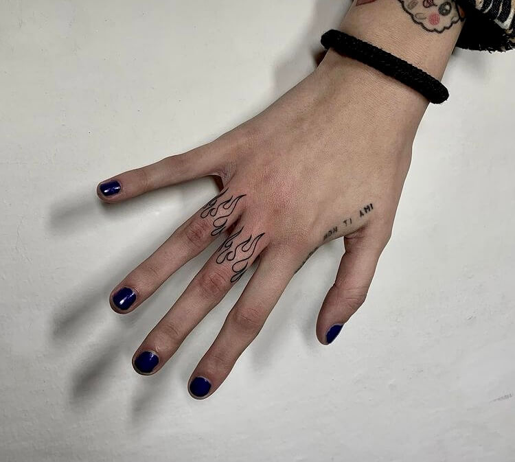 Finger Tattoo for women