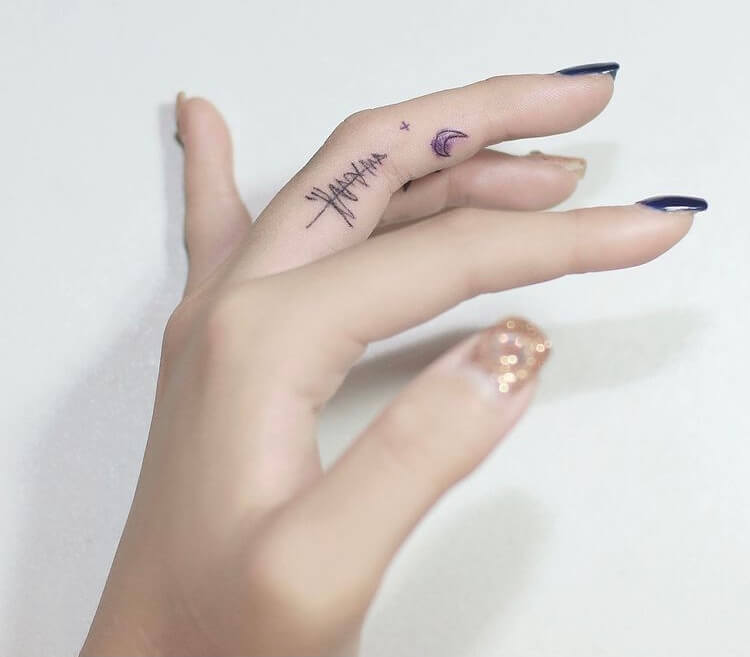 Finger Tattoo for women