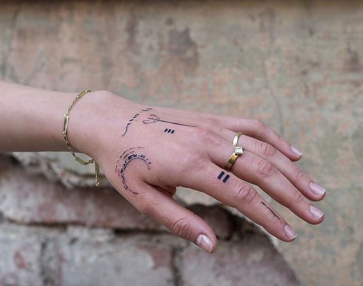 Finger Tattoo for women