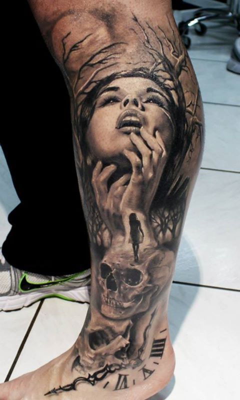 popular leg tattoos for men