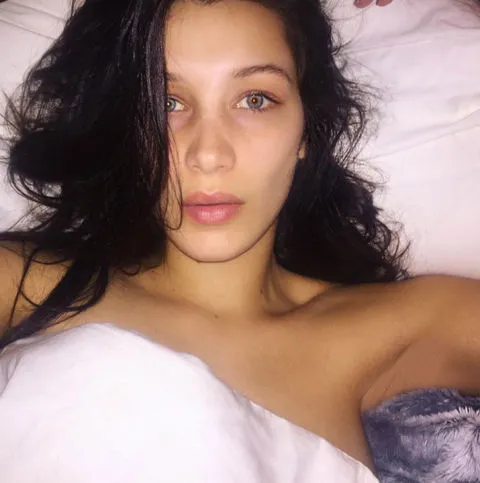 Bella Hadid without makeup