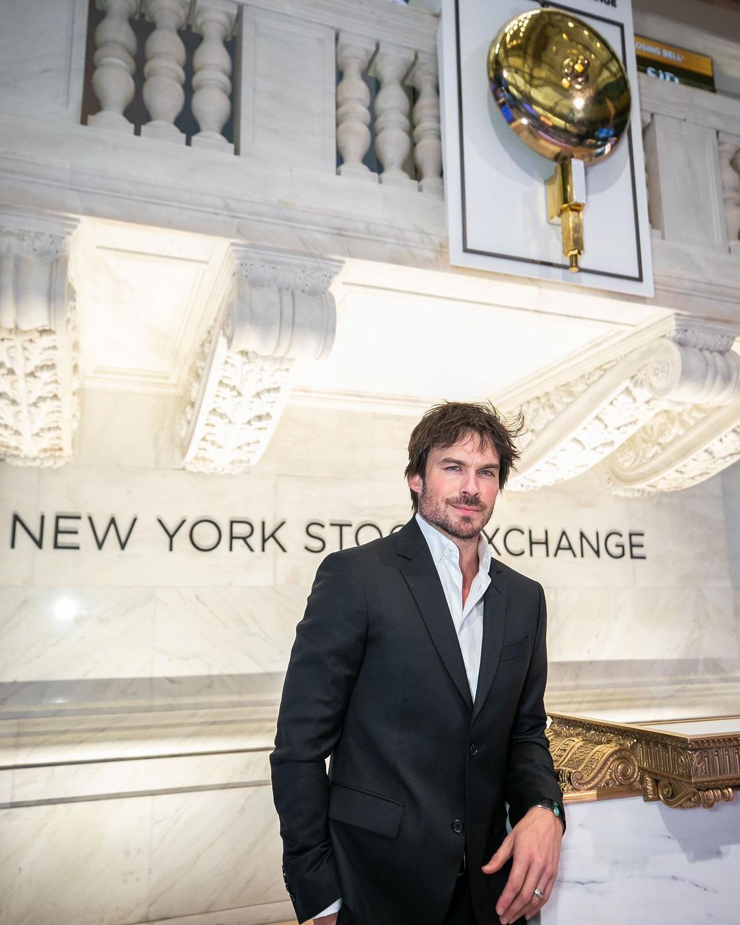 Ian Somerhalder in stock exchange
