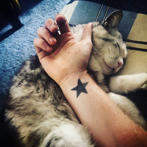 star wrist tattoo for men