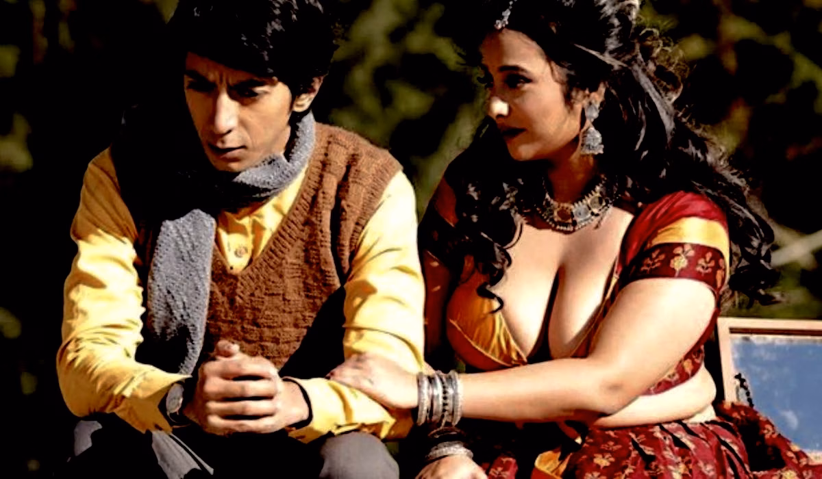 picutre from Indian hot web series girl holding hand of boy