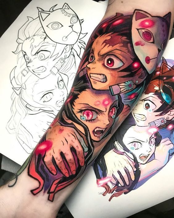Demon slayer tattoo design 2