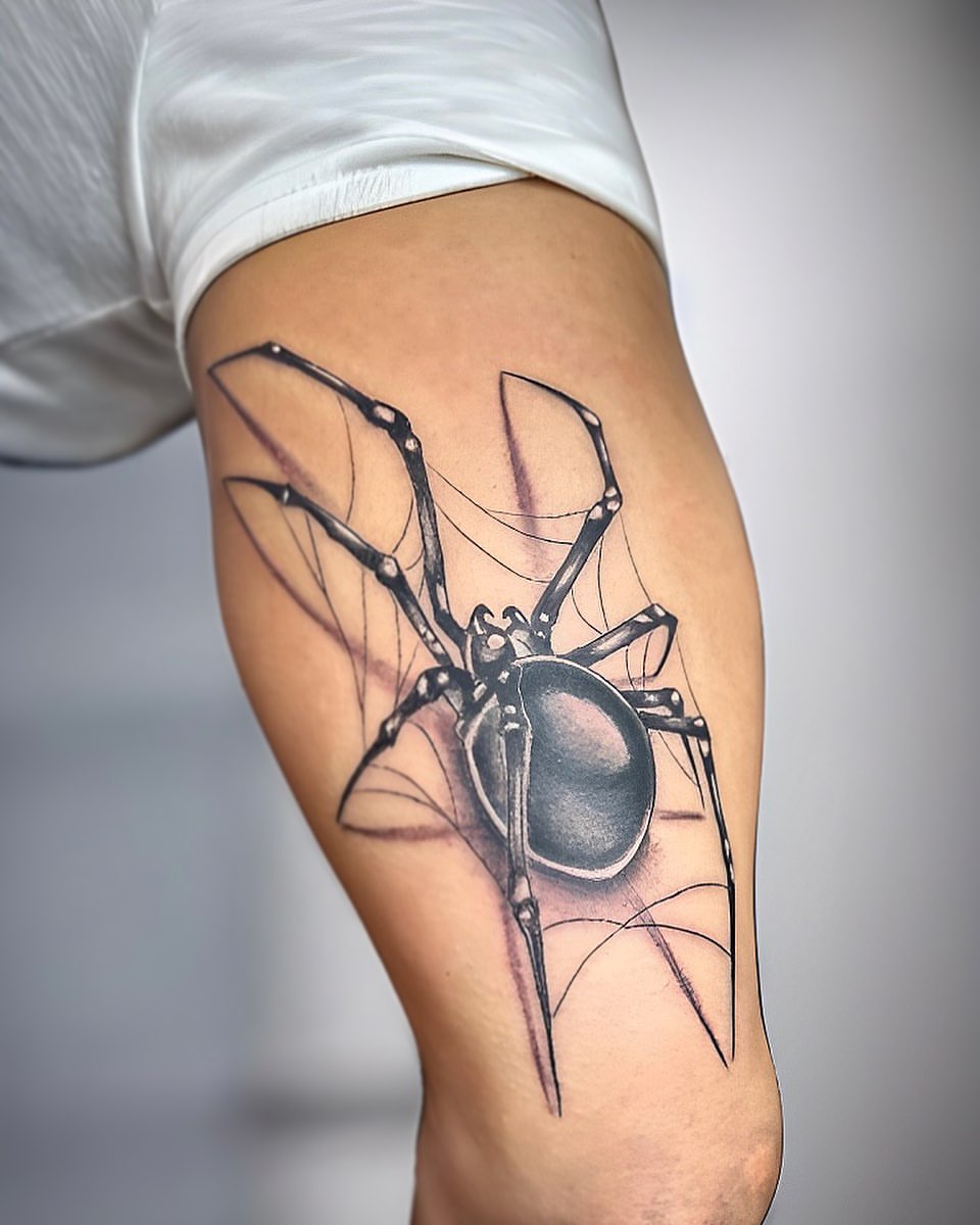 Black Widow Spider Tattoo