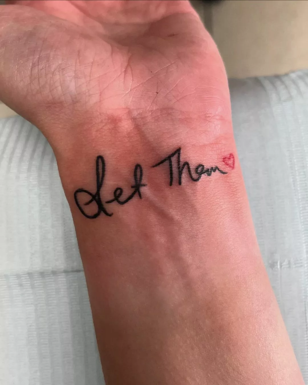 let them tattoo on wrist