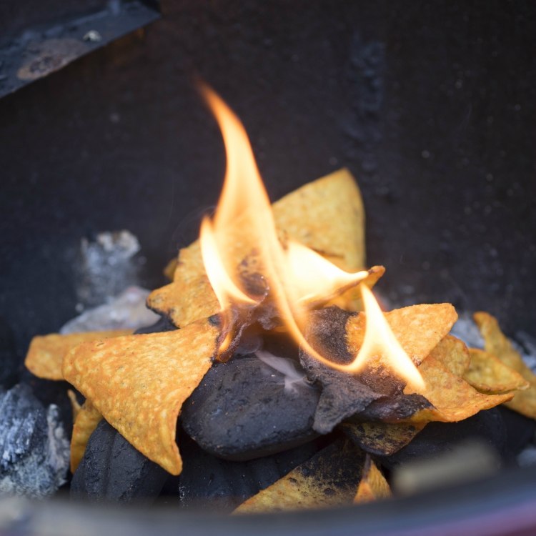 Grilling Hacks Use chips for fire