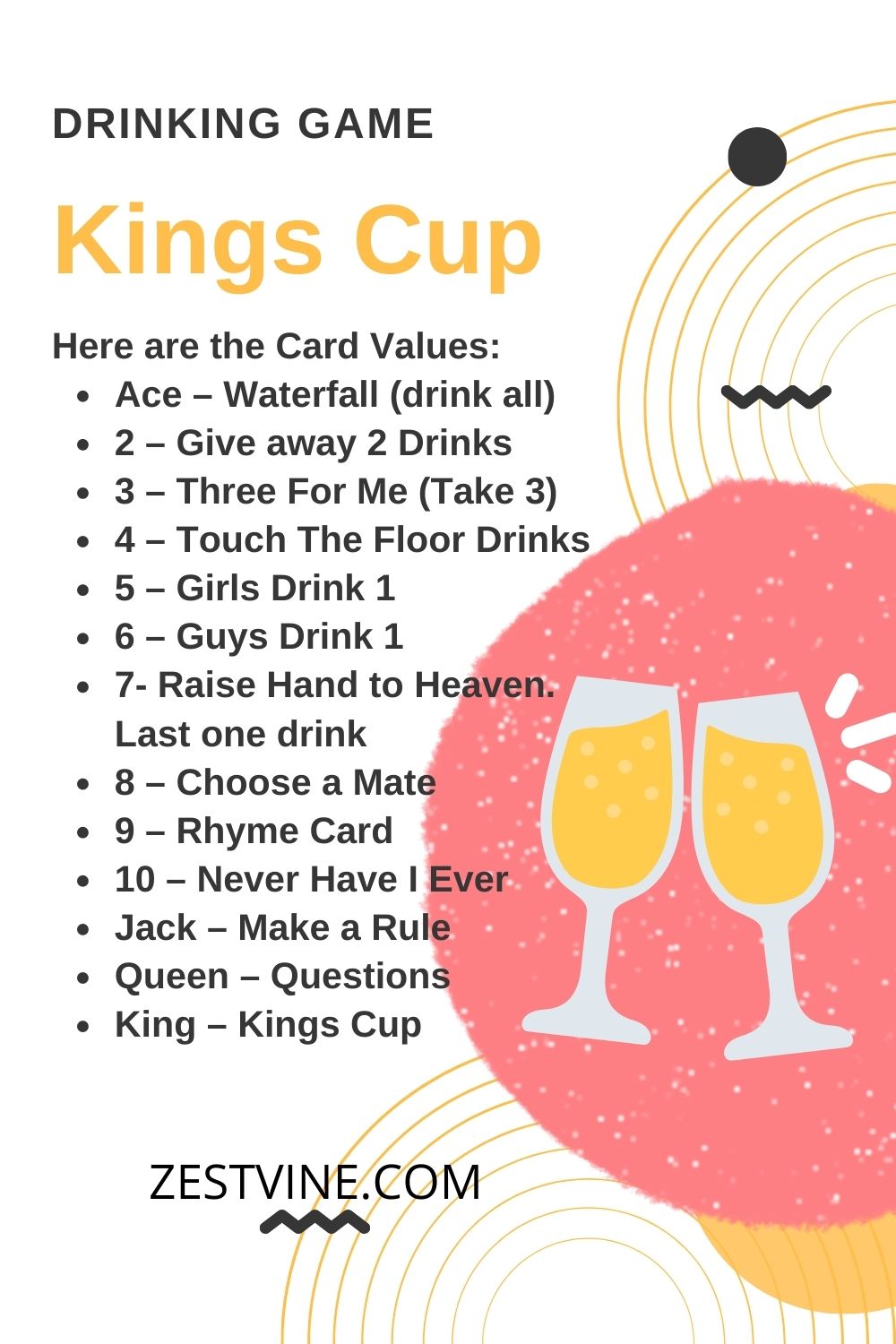 Kings Cup Drinking Game