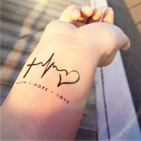 cute Faith Hope Love tattoos for girls women