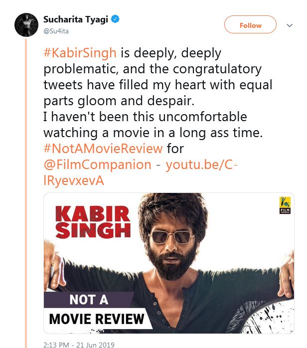 kabir singh movie review