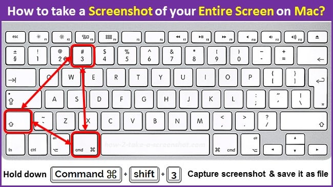 how to take a screenshot of your entire screen on mac