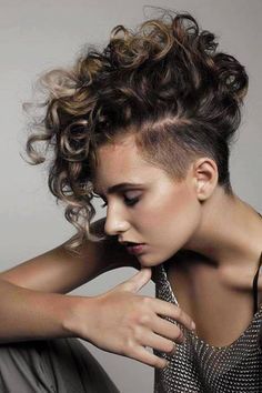 curly undercut  trending hairstyles for girls