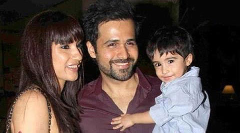 Emraan Hashmi and Parveen Shahani with Son Ayaan