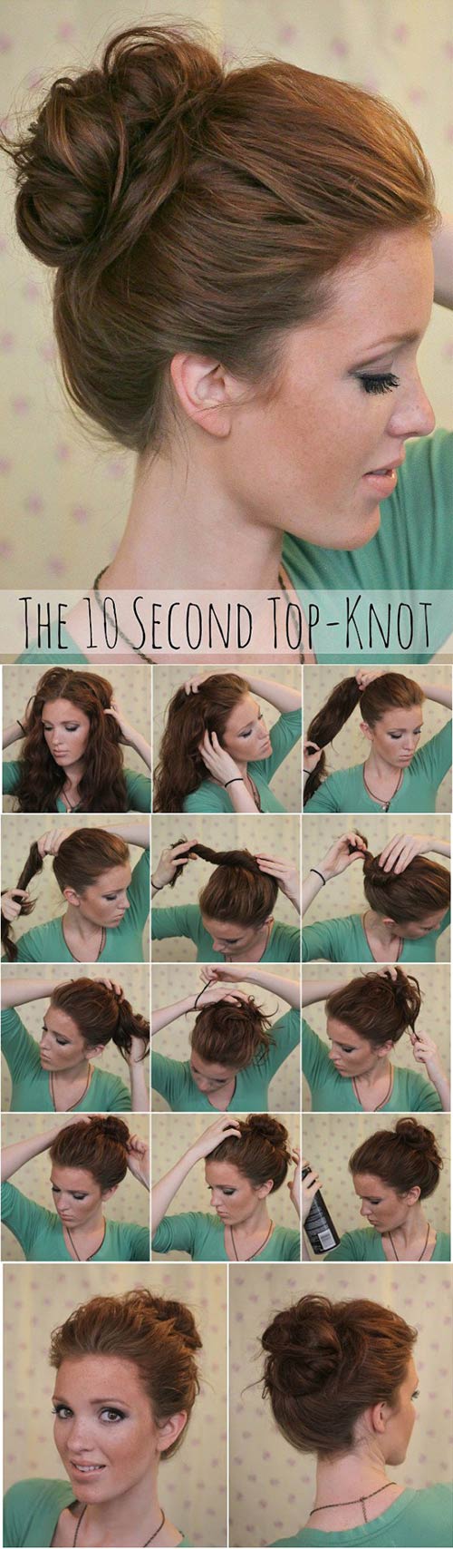 10-Second-Top-Knot hairstyle for girls