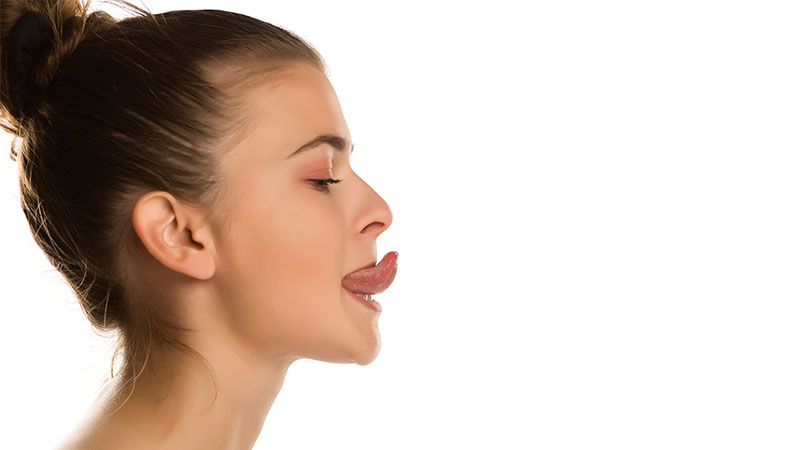 Tongue Stretch exercise to get rid of double chin