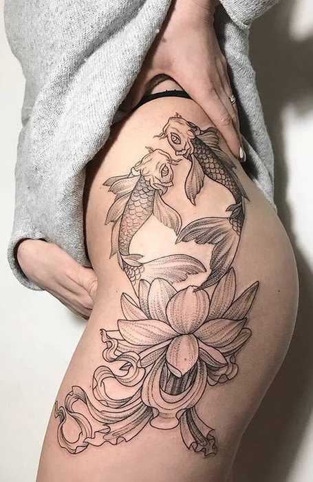 Hip-and-Thigh-Tattoos for women
