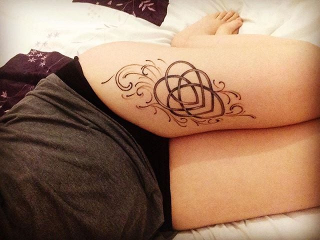 beautiful Thigh Tattoos for women