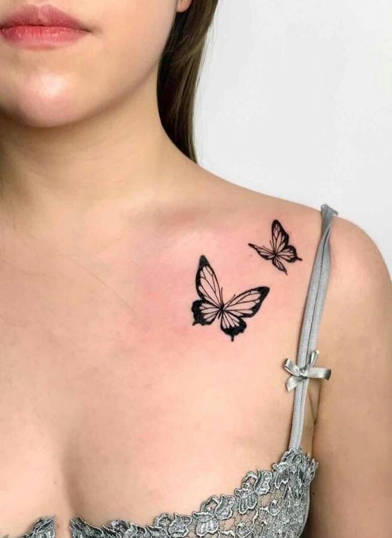beautiful chest tattoos for females