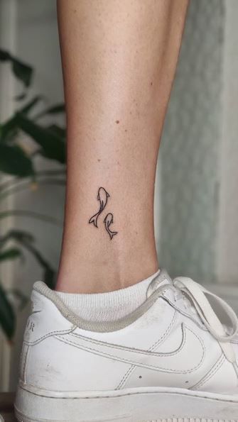 micro ankle tattoos for females