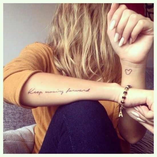 cute forearm tattoo for women