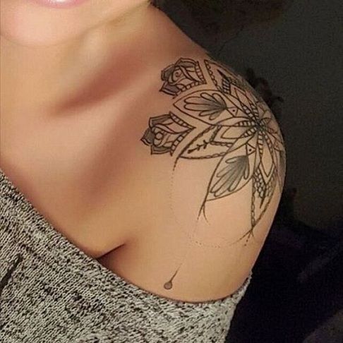 cute shoulder tattoos for women