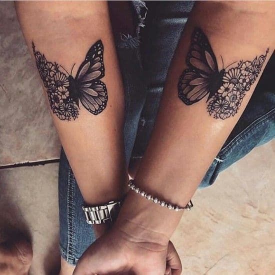 forearm tattoo for women butterfly