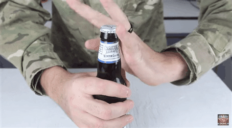 how to open bottle cap with ring