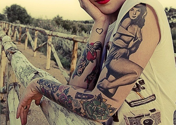 pinup girl tattoos for women 