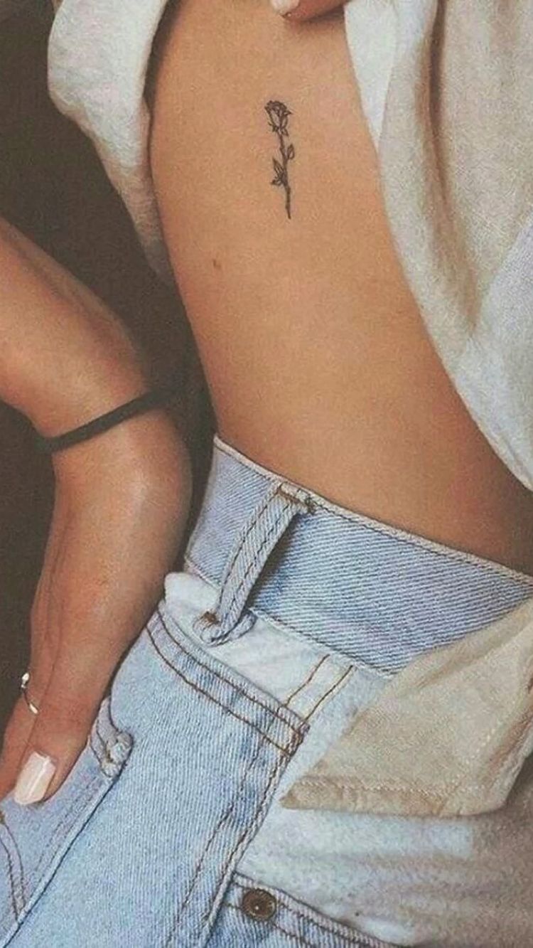 small rib tattoos for females