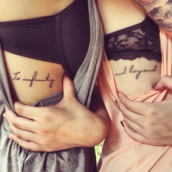text side tattoos for women