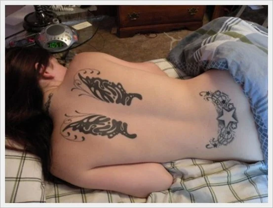 lover back tattoos for women 8