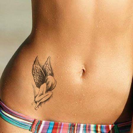 stomach tattoos for girls 10