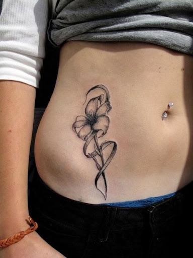 stomach tattoos for girls 6