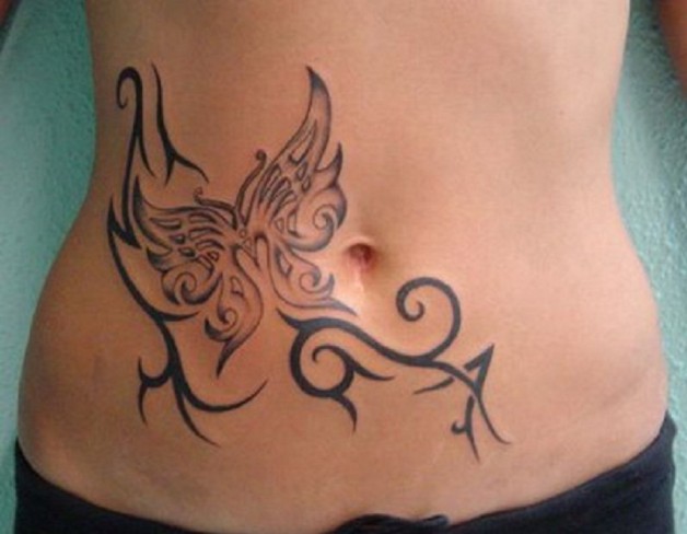 stomach tattoos for women 6