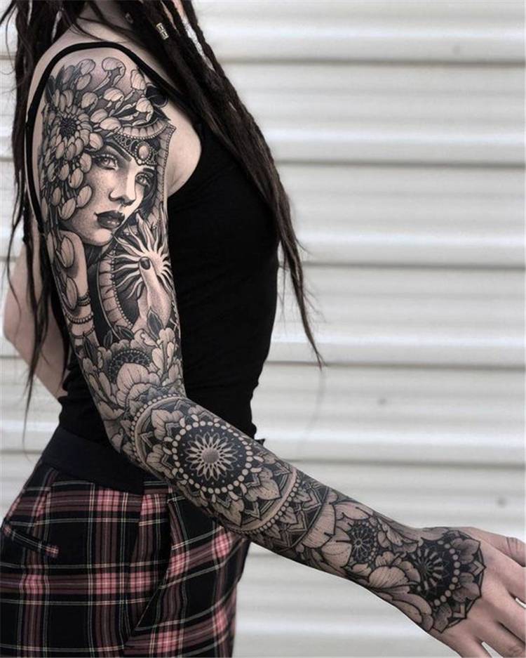meaningful Sleeve Tattoos For Women