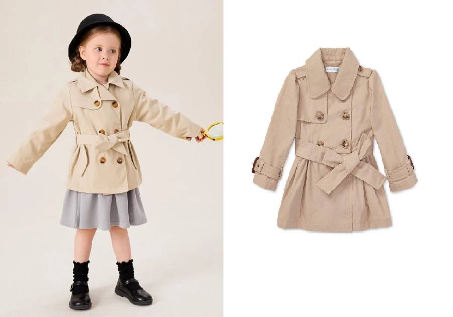 BabyOutlet Trench Coat + Skirt_Dress + Boots for kids