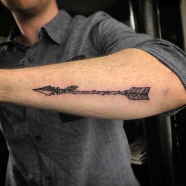 Arrow-Forearm-Tattoos-For-Guys